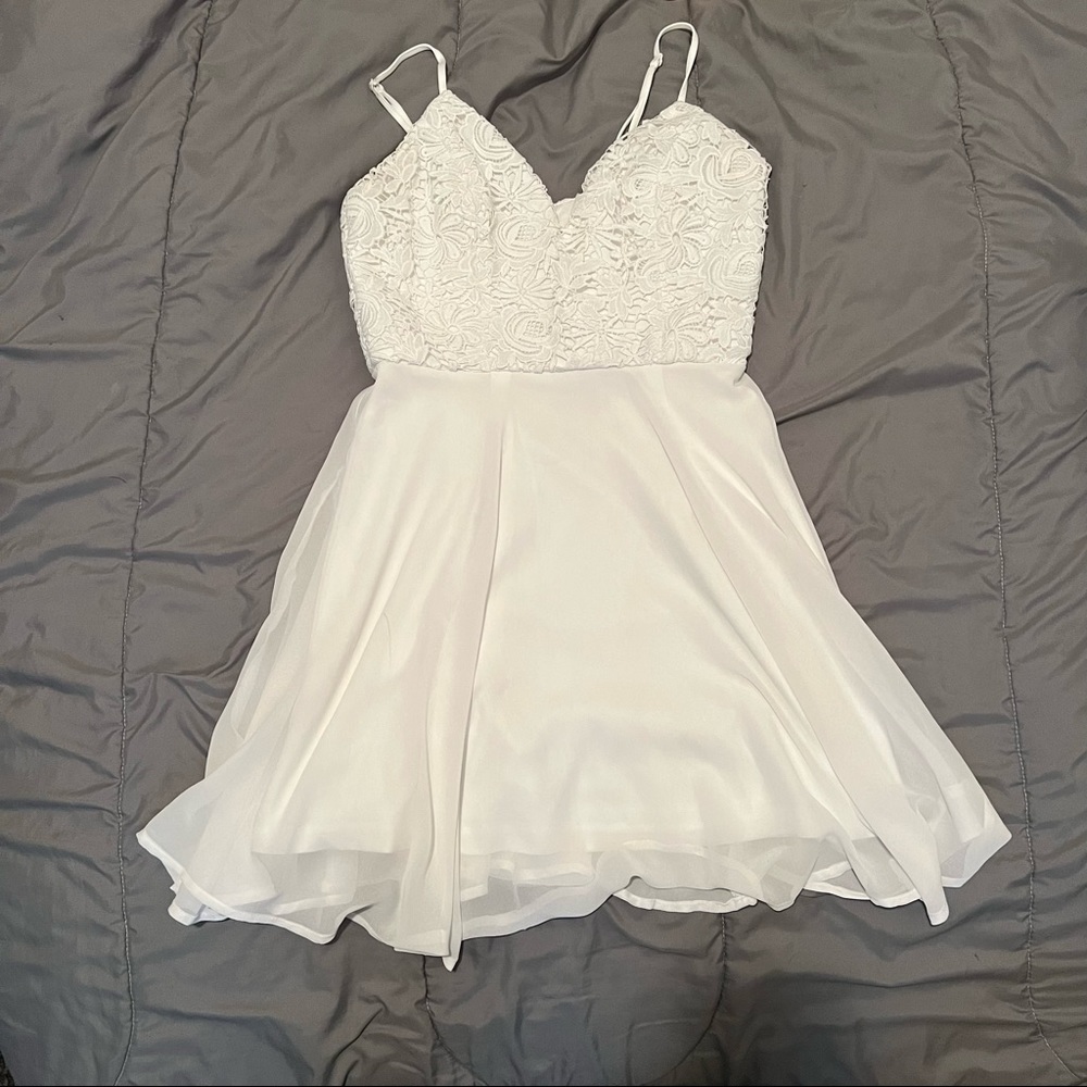 LuLu’s White Crochet Lace dress